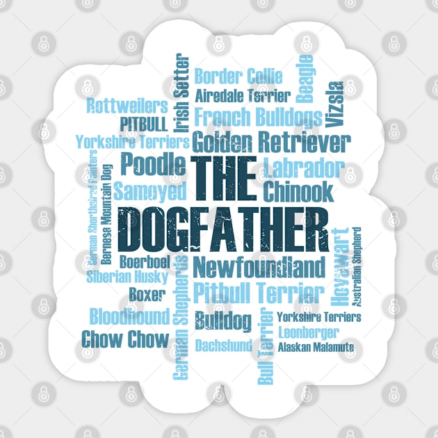 Dog Dogs Dogfather dog breeds Labrador Bulldog Sticker by Tom´s TeeStore